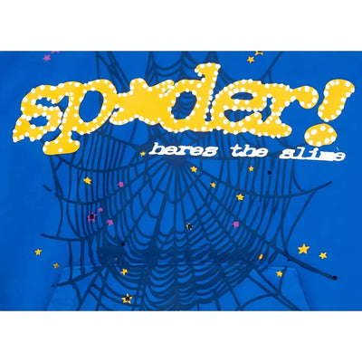 "Sp5der" Hoodie Blå