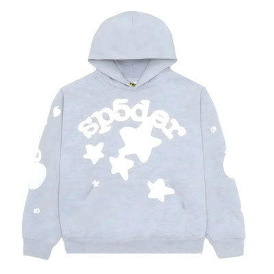 "Sp5der" Hoodie Ljusgrå