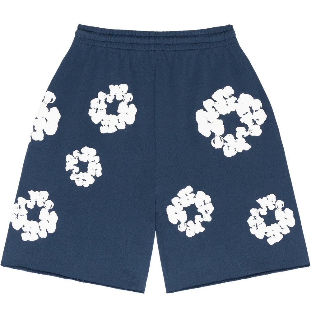 Shorts "Flower" Blu Navy