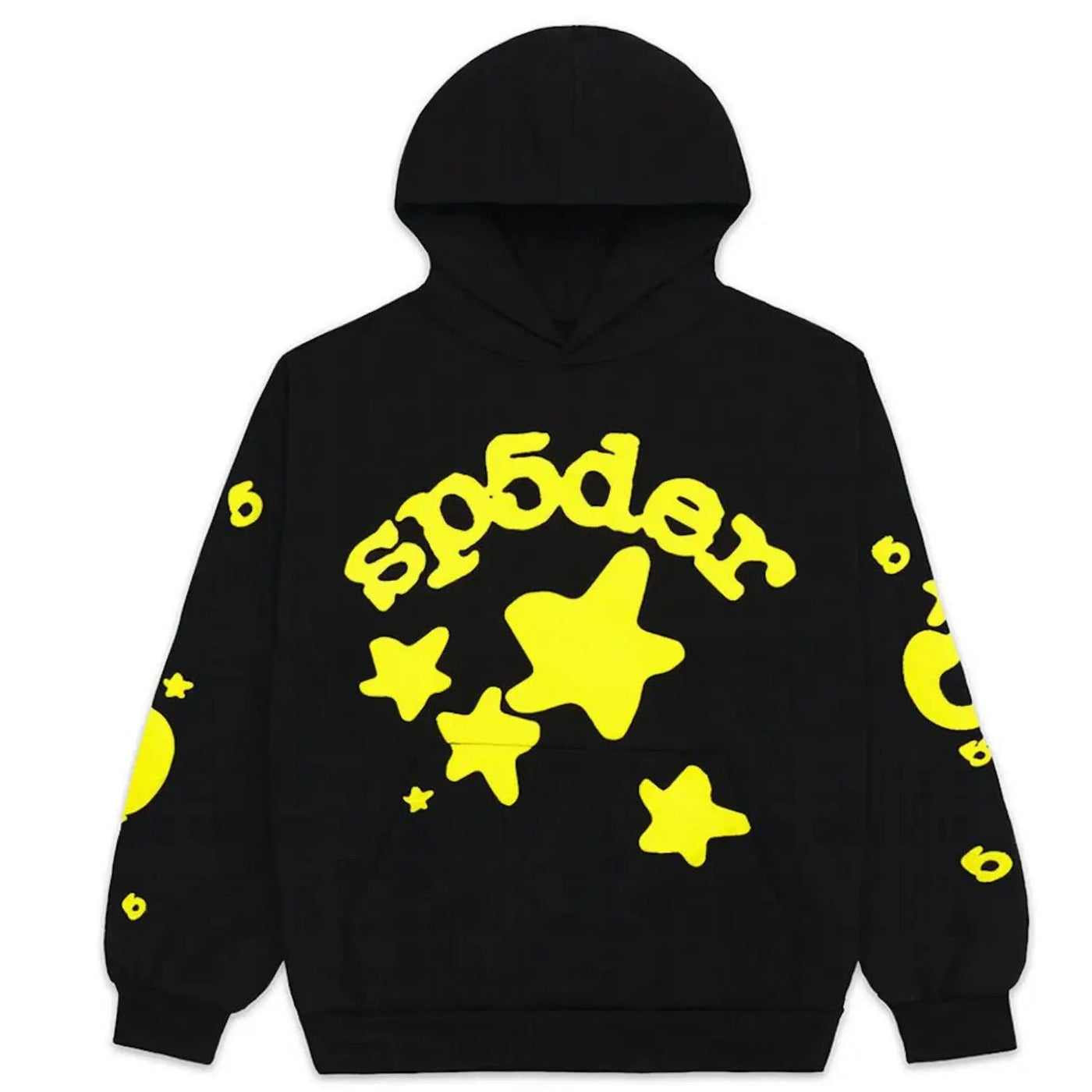 "Sp5der" Hoodie Svart/Gul