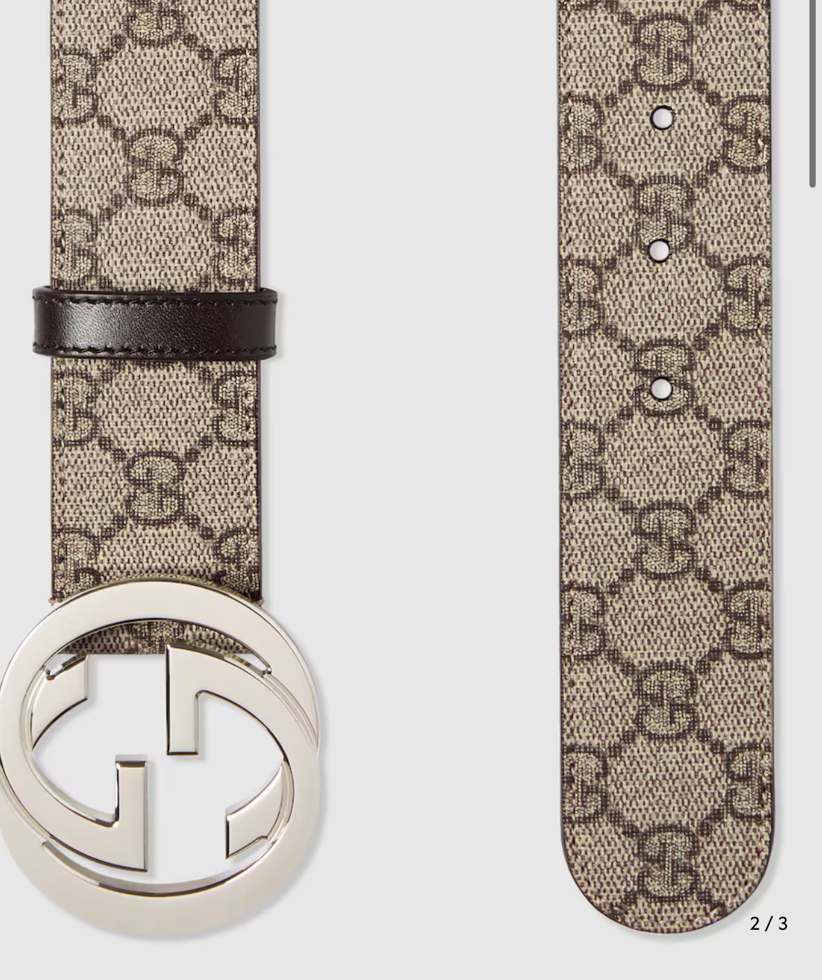 "GG" belt and wallet