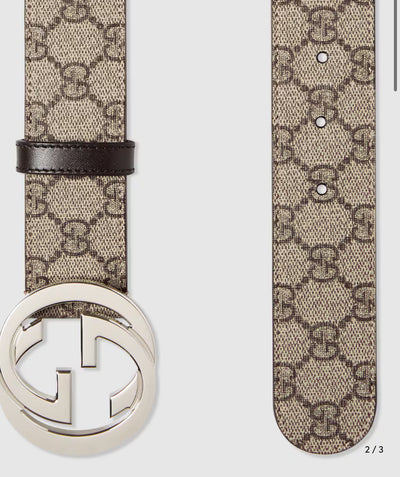 "GG" belt and wallet