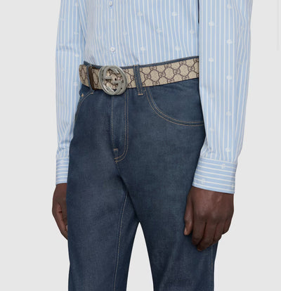 "GG" belt and wallet