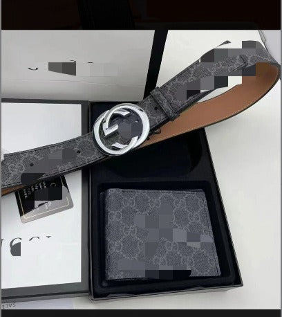 "GG" belt and wallet